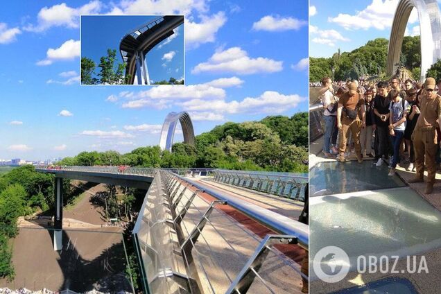 В Киеве вандалы разгромили чудо-мост над Владимирским спуском