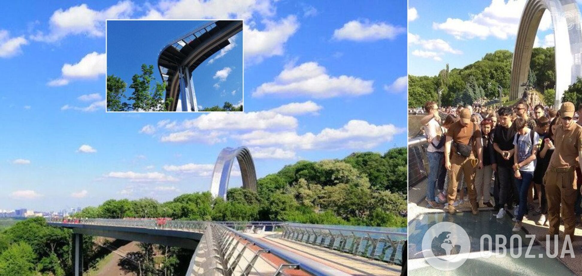 В Киеве вандалы разгромили чудо-мост над Владимирским спуском