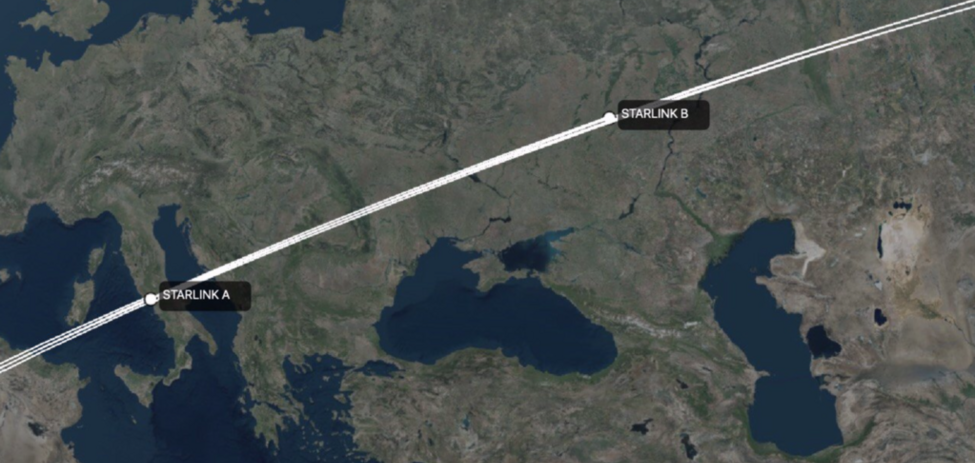 Над Украиной пролетели спутники Илона Маска: все подробности