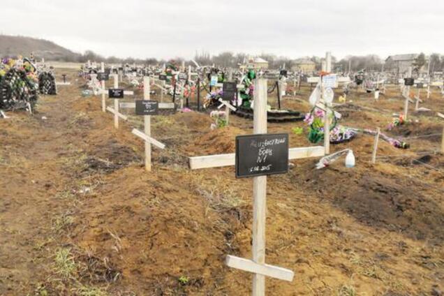 Кладбище террористов в Донецке