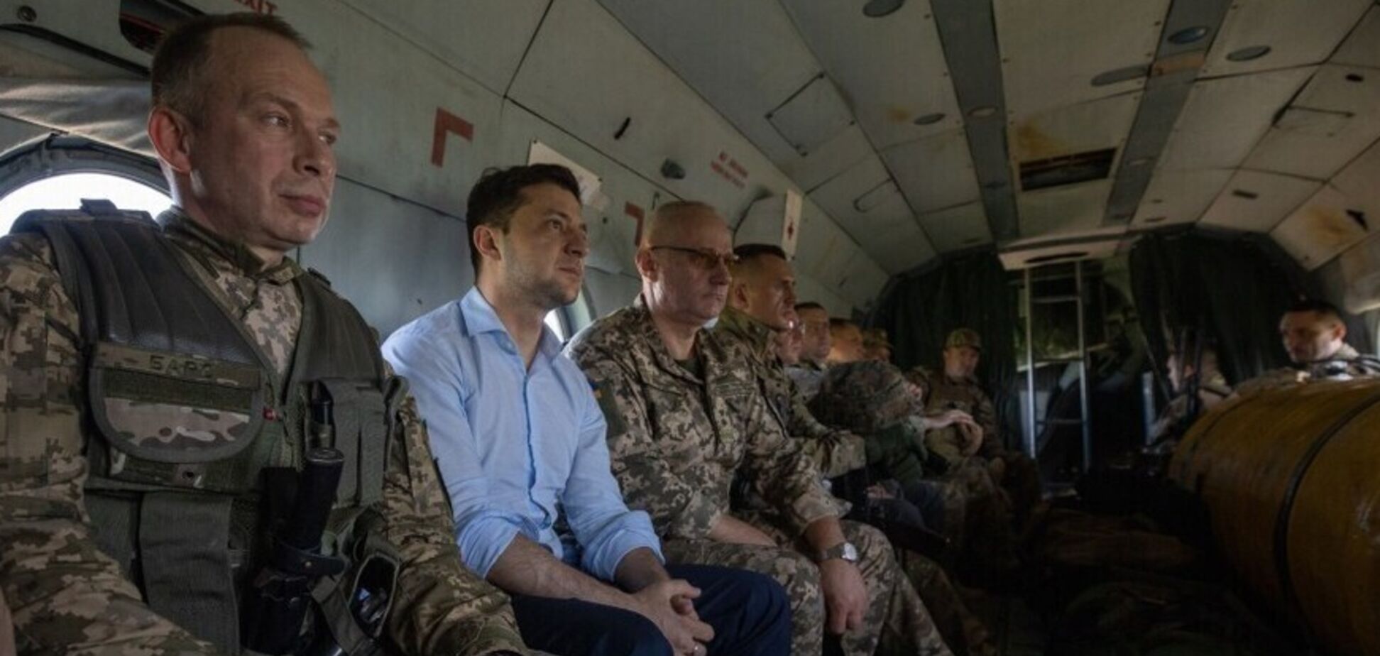 Визит президента на Донбасс