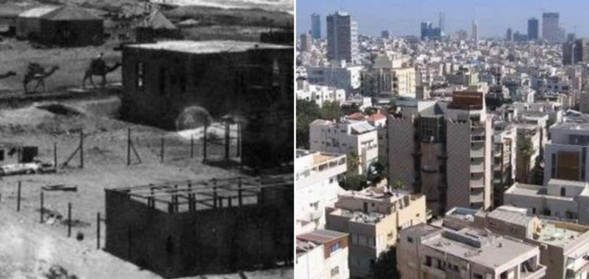 Ізраїль 100 років тому і зараз: опубліковані унікальні фото