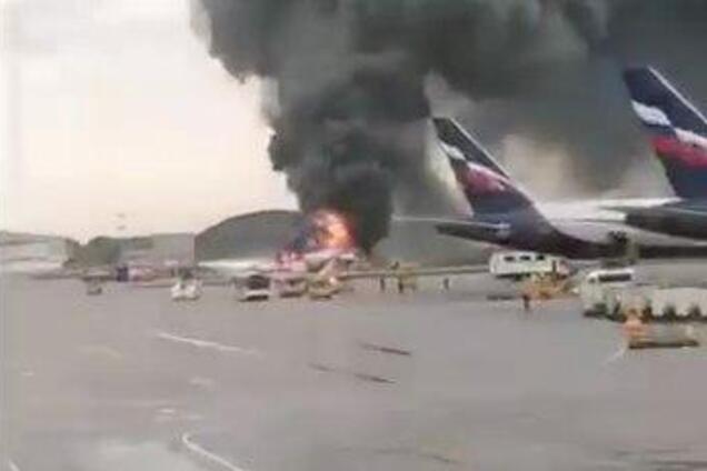 Пожар на борту самолета