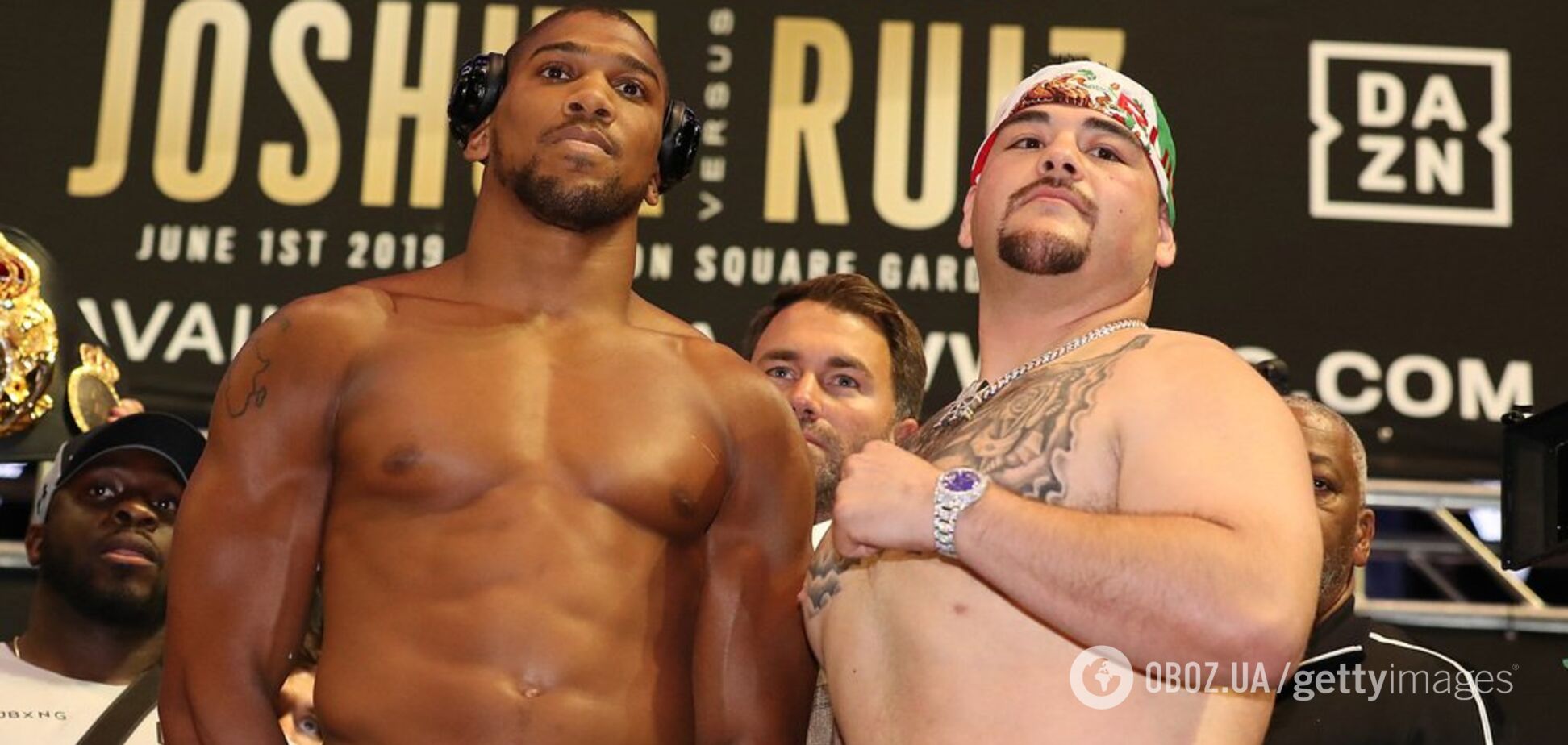 Джошуа без шансов проиграл Руису на взвешивании: опубликовано видео