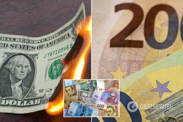 Долар різко опустився: опублікований курс валют у банках України
