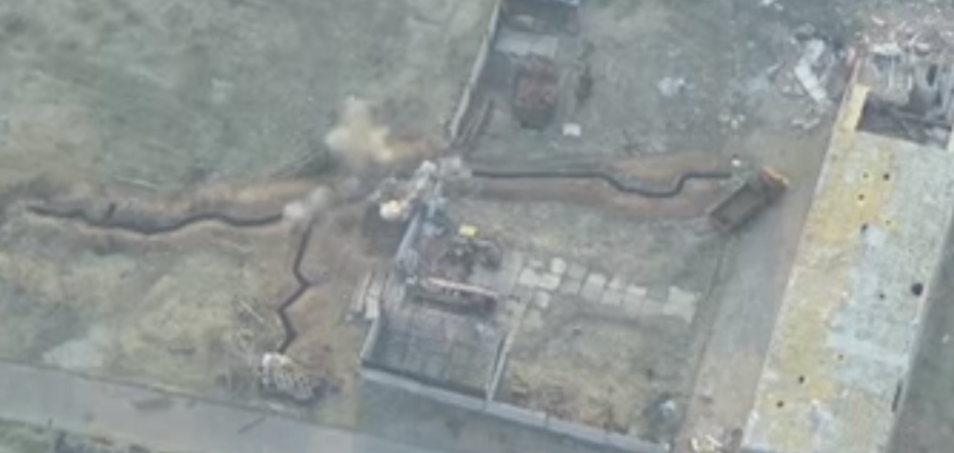 Уничтожение блиндажа террористов