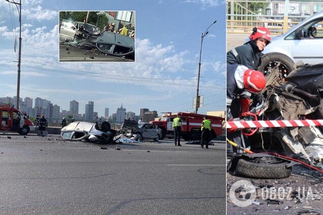 Разорвало на части: в Киеве случилось жуткое ДТП с 4 погибшими. Фото и видео 18+