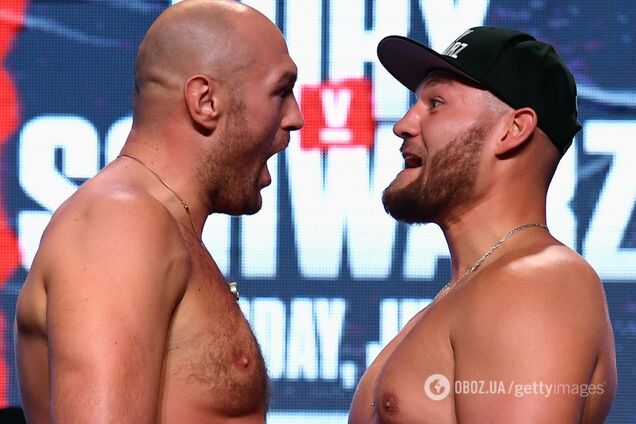 Фьюри победил Шварца на церемонии взвешивания