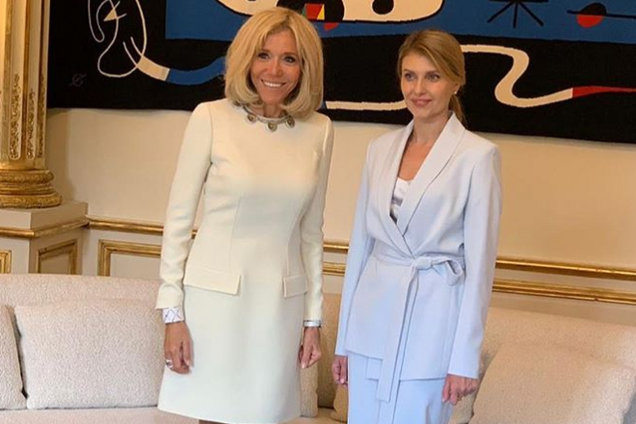 Бриджит Макрон и Елена Зеленская