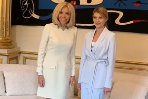 Бриджит Макрон и Елена Зеленская