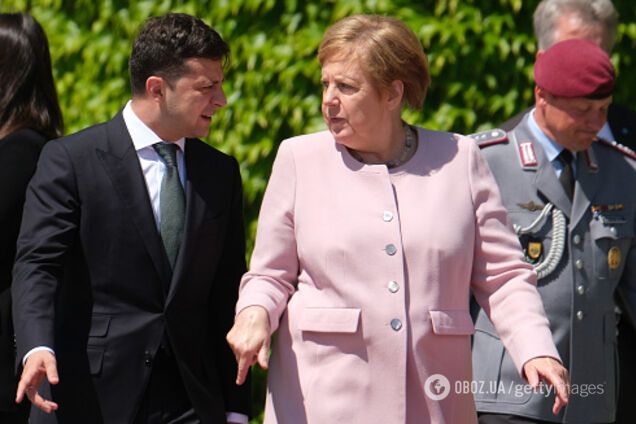 Зеленский и Меркель