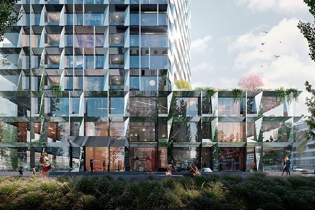 На Печерську з’явиться будинок з фасадами зі скла та сталі