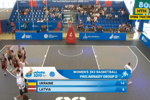 Украинки добыли красивую победу на старте Европейских игр в баскетболе 3х3