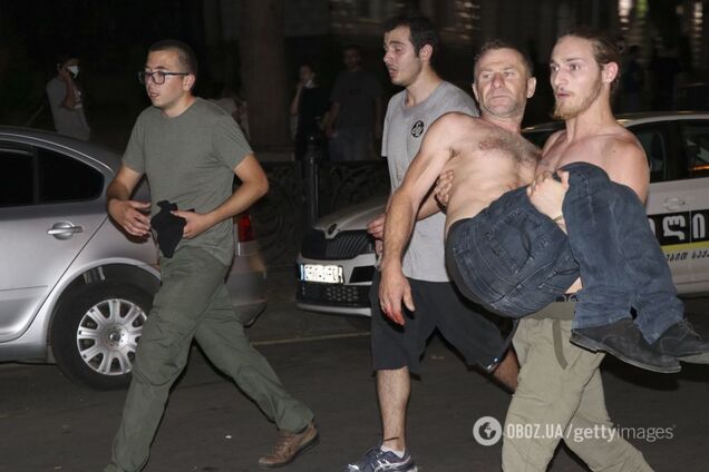 'Русофобская провокация!' Кремль отреагировал на протесты в Грузии