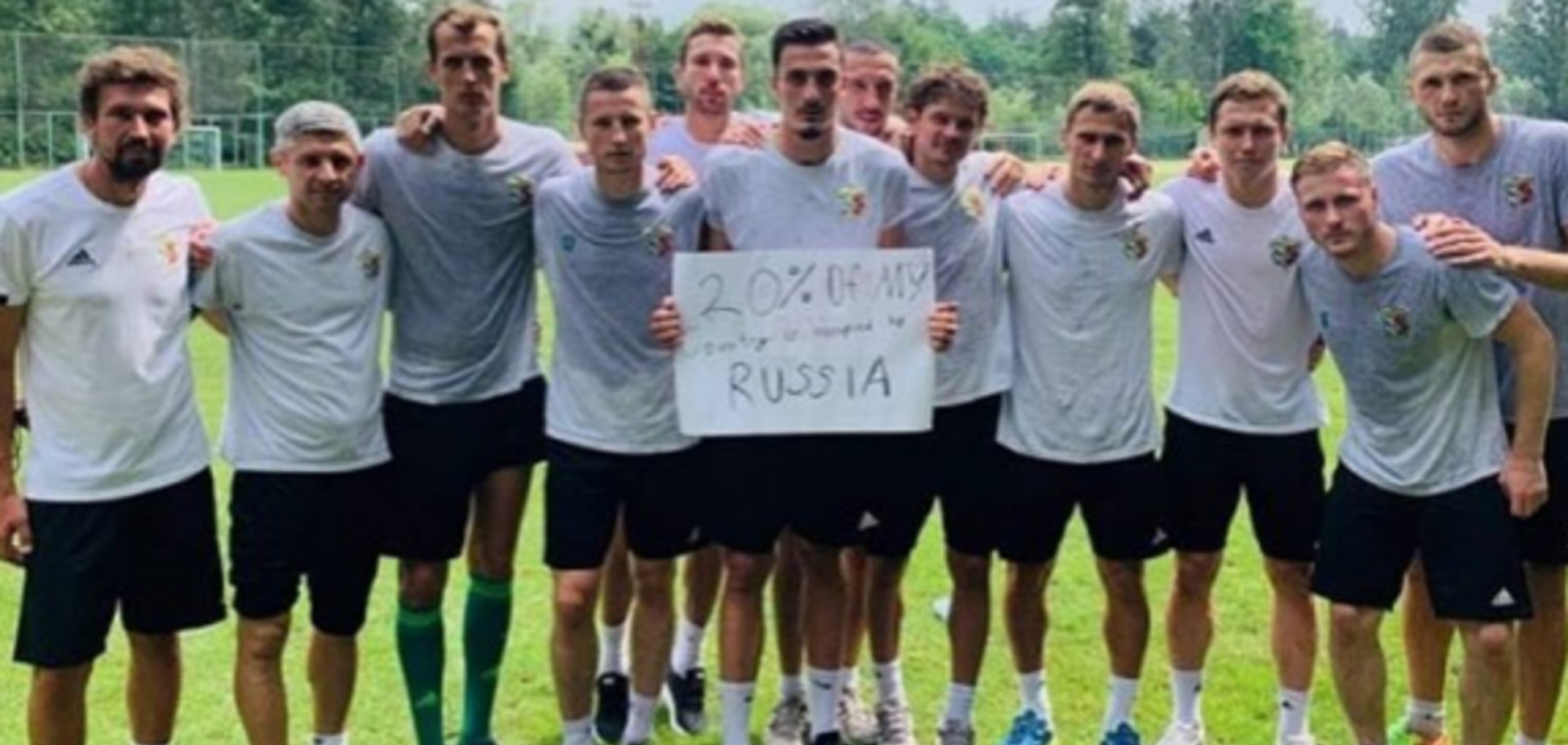 'Моя країна окупована': футболісти 'Ворскли' підтримали акцію проти Росії