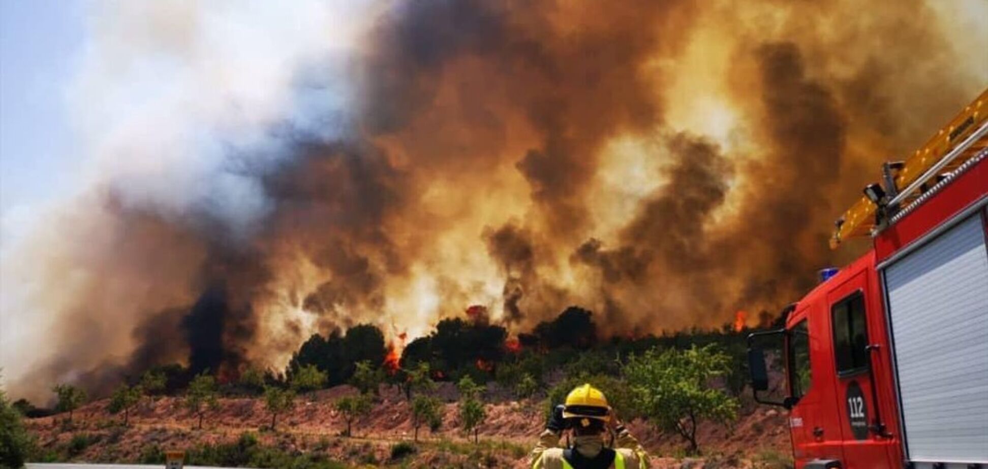 Пожежі в Каталонії