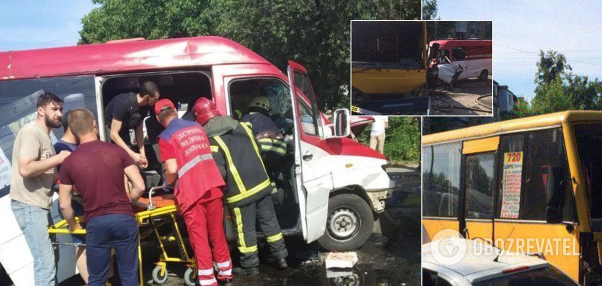 Под Киевом произошла авария с двумя маршрутками: пострадало 26 человек