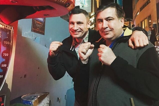 Виталий Кличко и Михеил Саакашвили