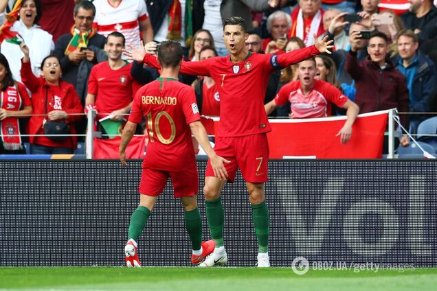 Роналду забил фантастический гол в полуфинале Лиги наций