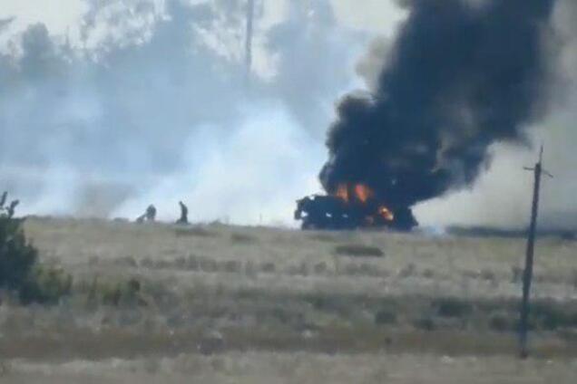 Кадр з постановочного відео терористів