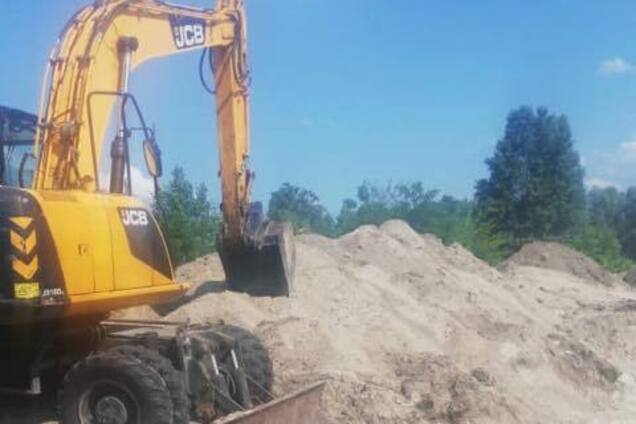 Незаконная добыча песка