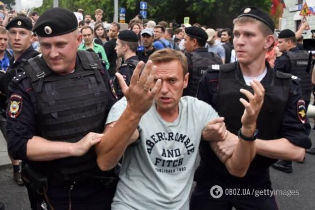 У Росії заарештували головного опозиціонера Путіна