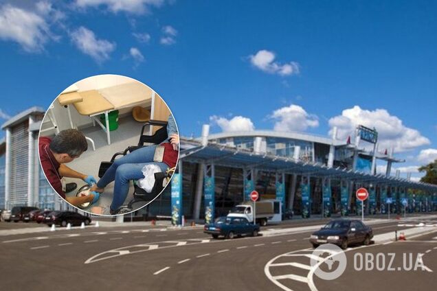 У київському аеропорту дівчині переламали пальці: фото, відео і подробиці НП