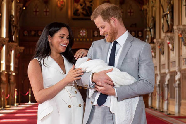 Меган Маркл і принц Гаррі з сином