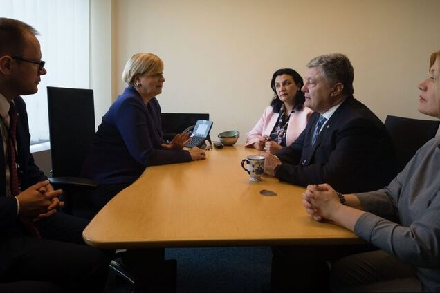 Геращенко и Порошенко на зустрічі у Страсбургу