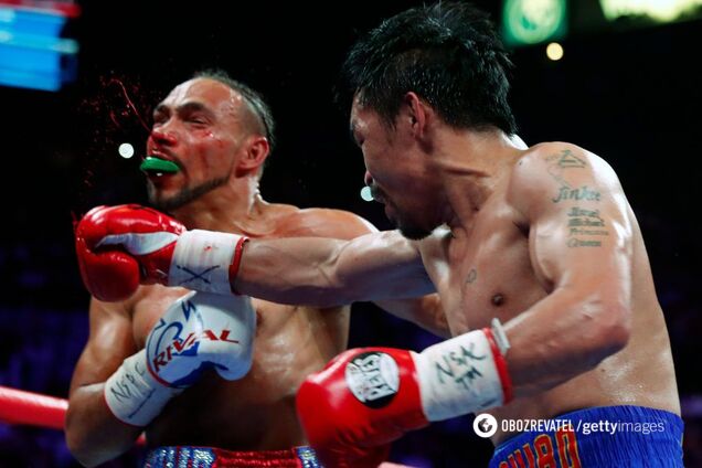Нокдаун у першому раунді: відбувся супербій Пак’яо — Турман — опубліковано відео