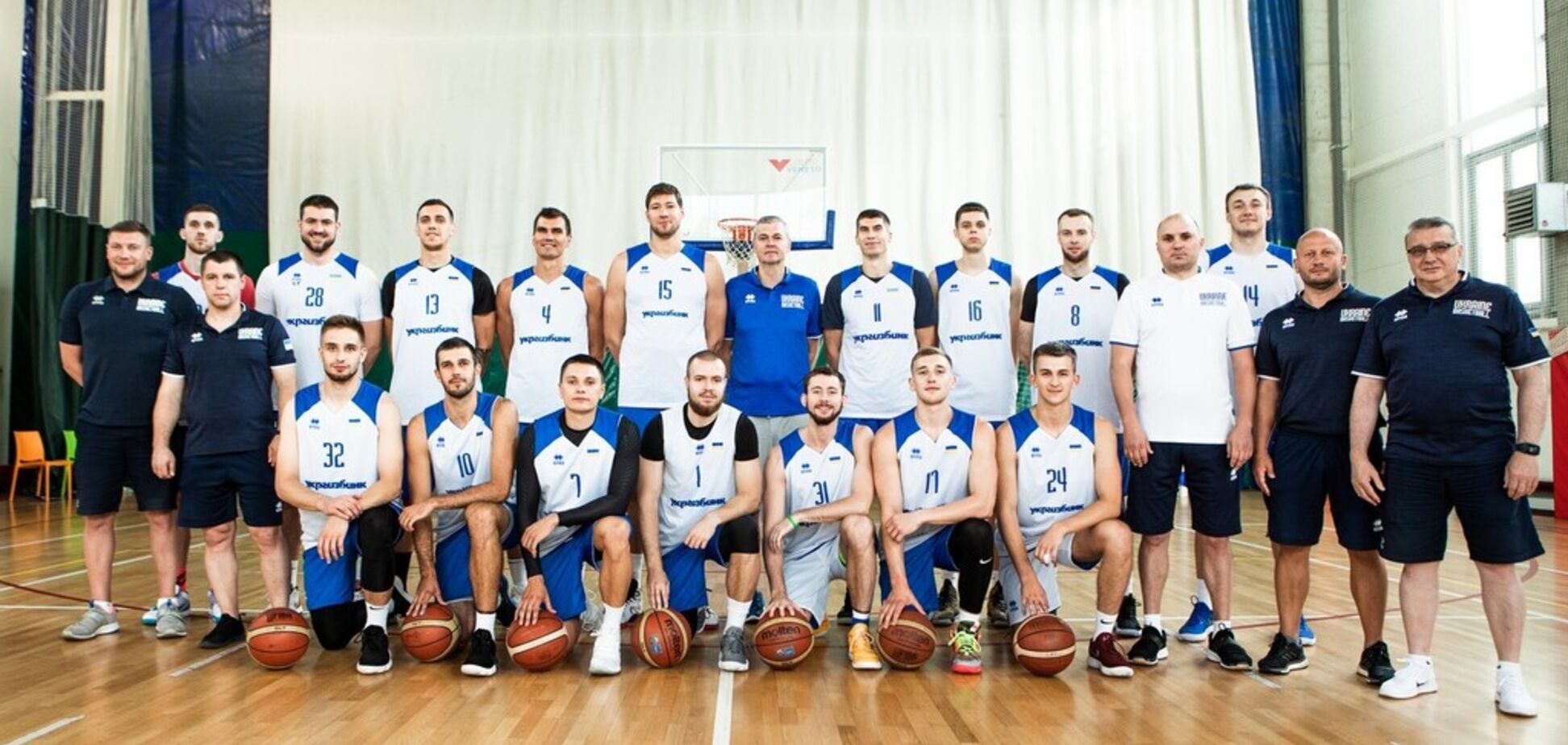 Сборная Украины по баскетболу провела первую тренировку с новым тренером