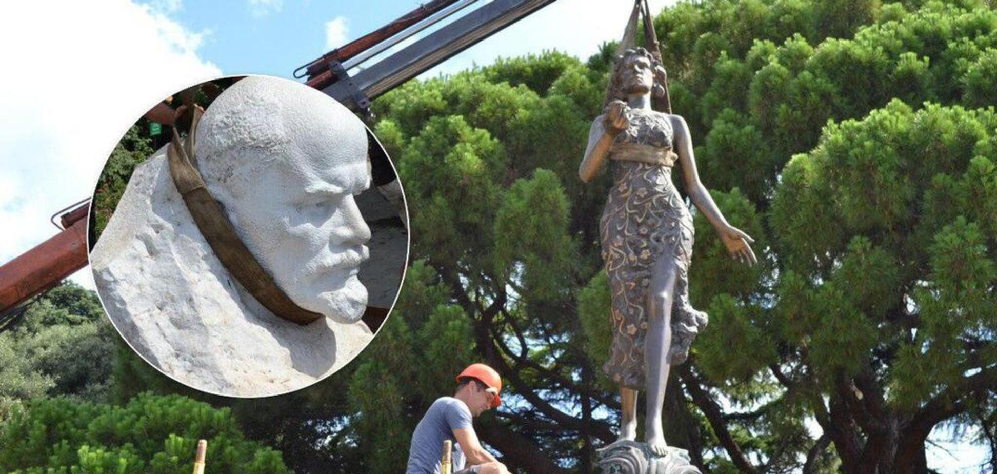Хай живе СРСР? У Криму статую богині замінили величезним Леніним
