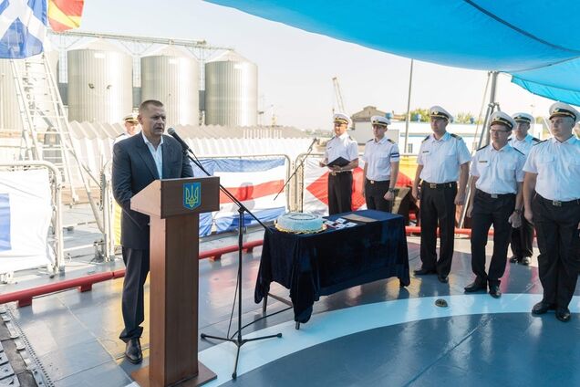 Філатов відсвяткував 26-у річницю підняття прапора ВМСУ на 'Гетьмані Сагайдачному'