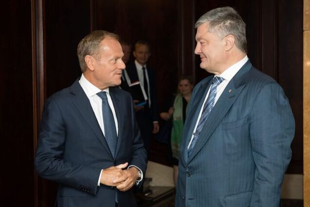Порошенко после встречи с Туском: отраслевые союзы – основа прогресса Украины в евроинтеграции