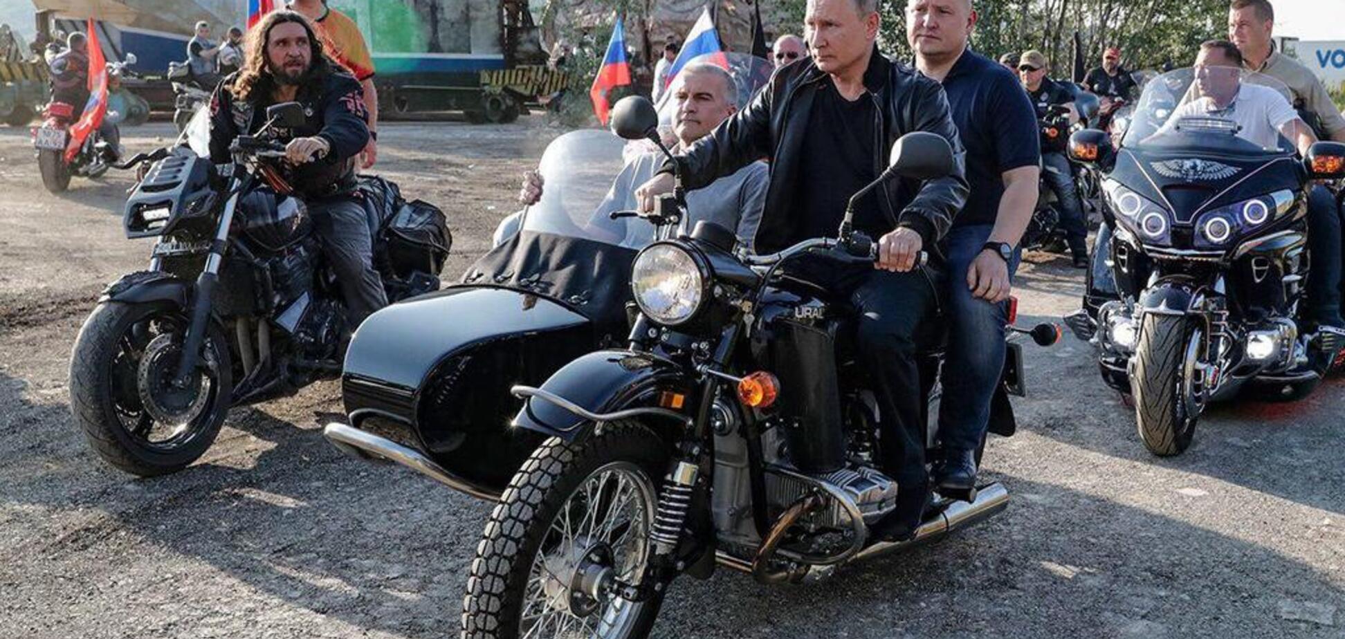 Путін на мотоциклі приїхав до Криму: Київ висловив різкий протест