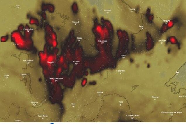 Пожежі у РФ нагадують мапу вкраденого Криму: карма?