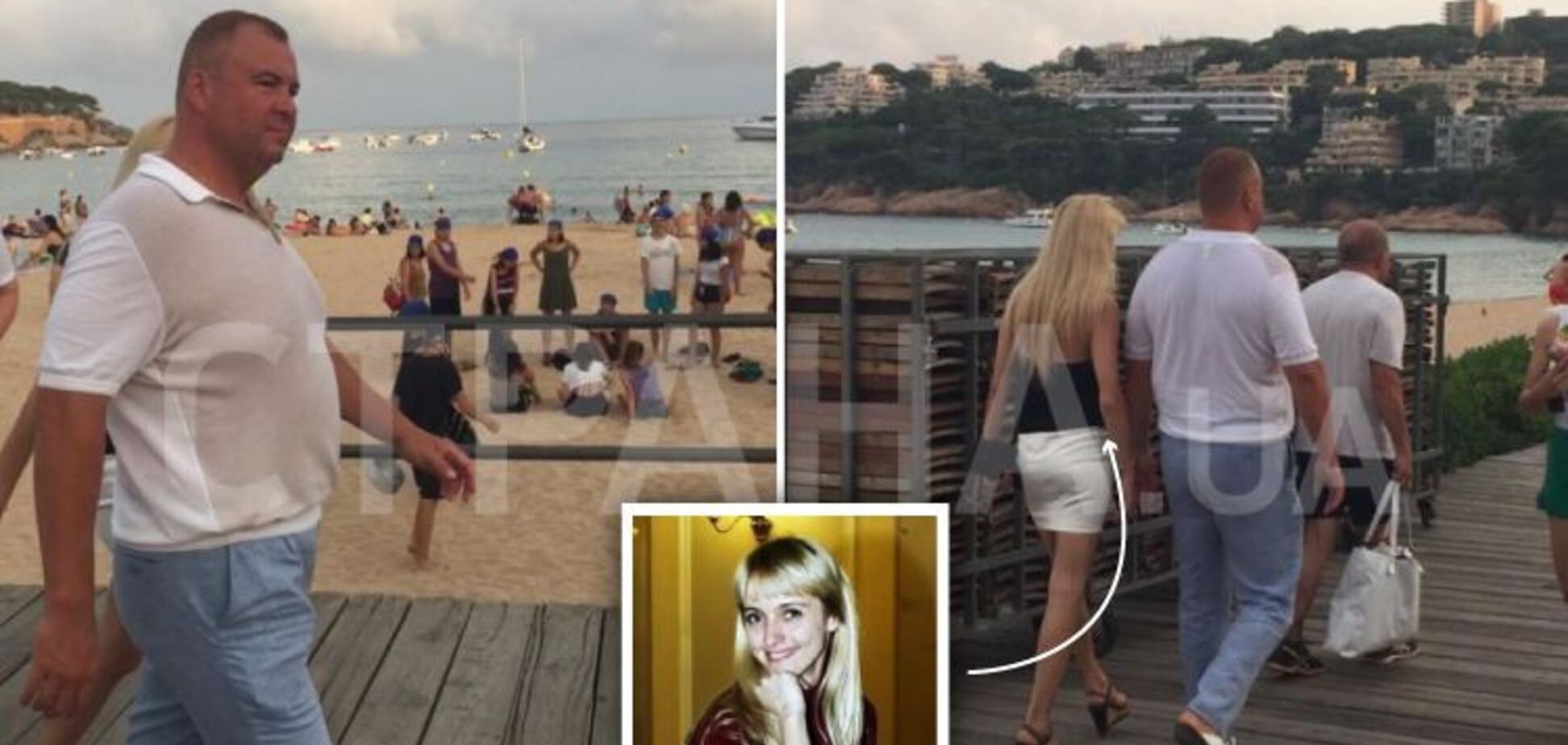 Олег Гладковський з коханкою