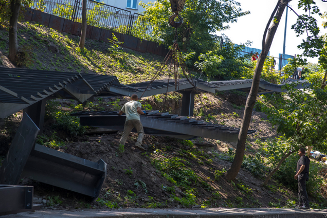 Кличко розповів про будівництво сходів від Андріївської церкви до Алеї художників. Фото