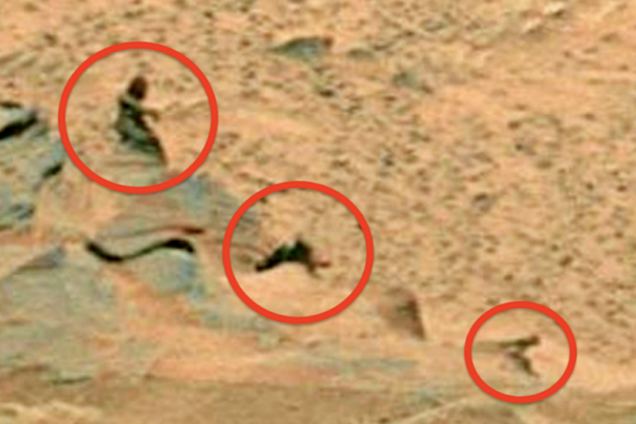 На Марсі помітили інопланетян: опубліковані дивні фото