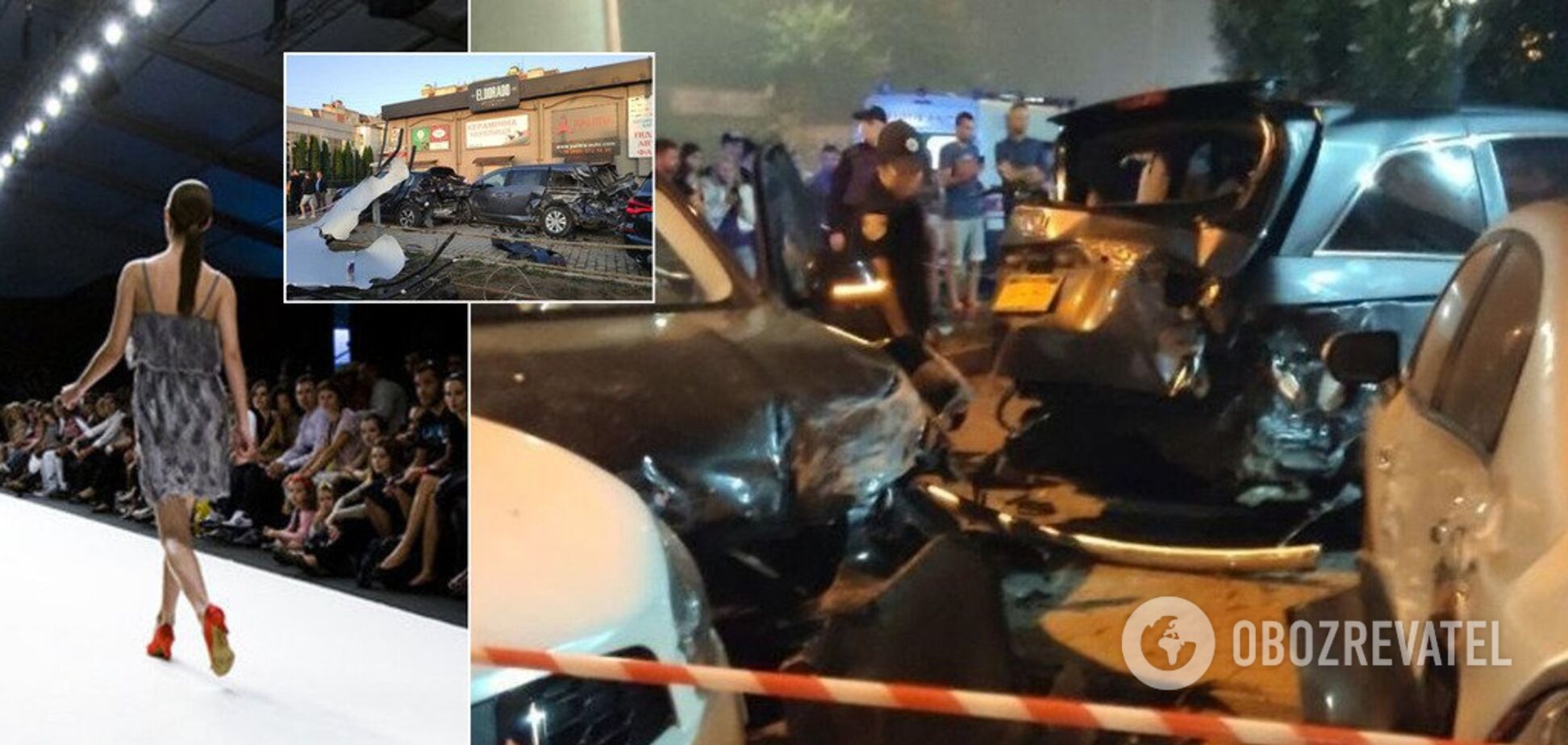 Українська модель на BMW розтрощила п'ять авто: всі подробиці, фото і відео