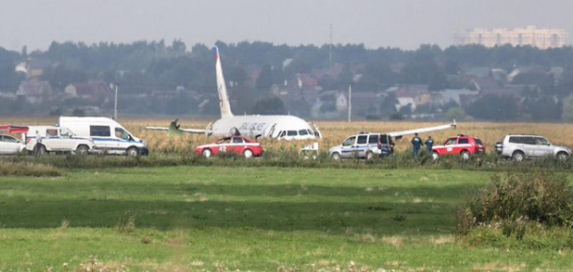 Момент столкновения самолета со стаей чаек в Жуковском попал на видео