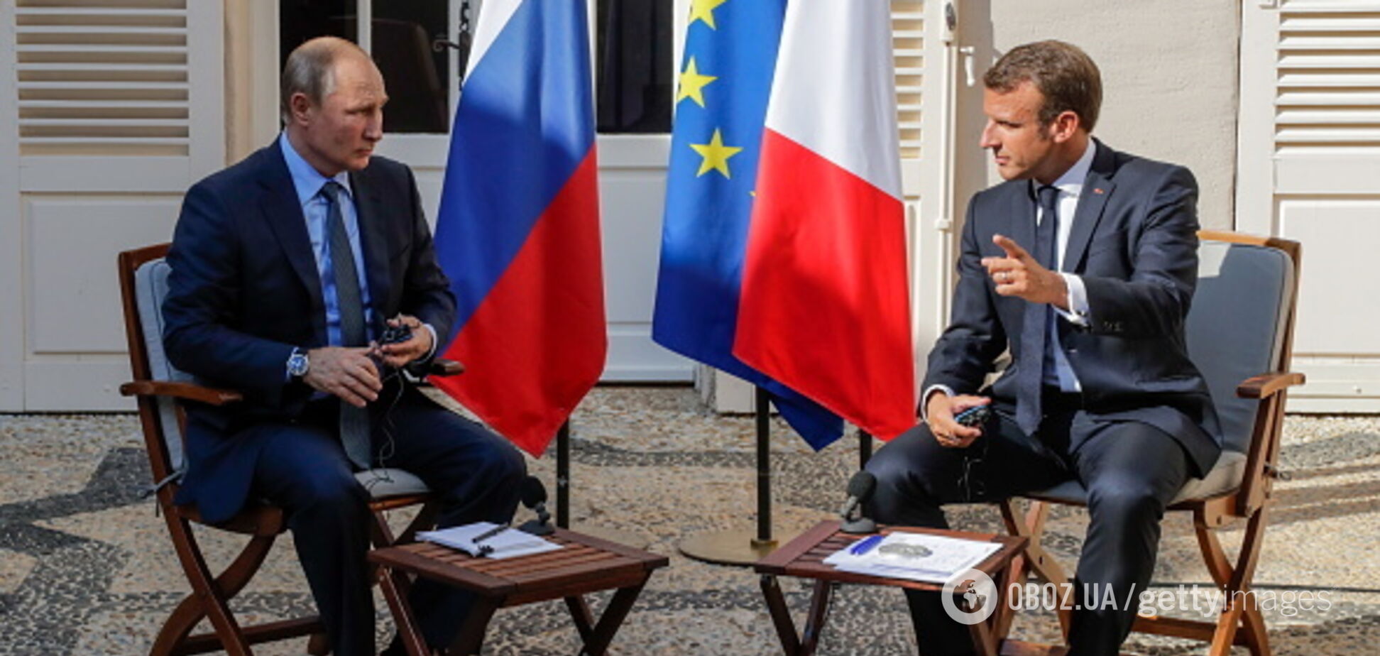 Путин и Макрон