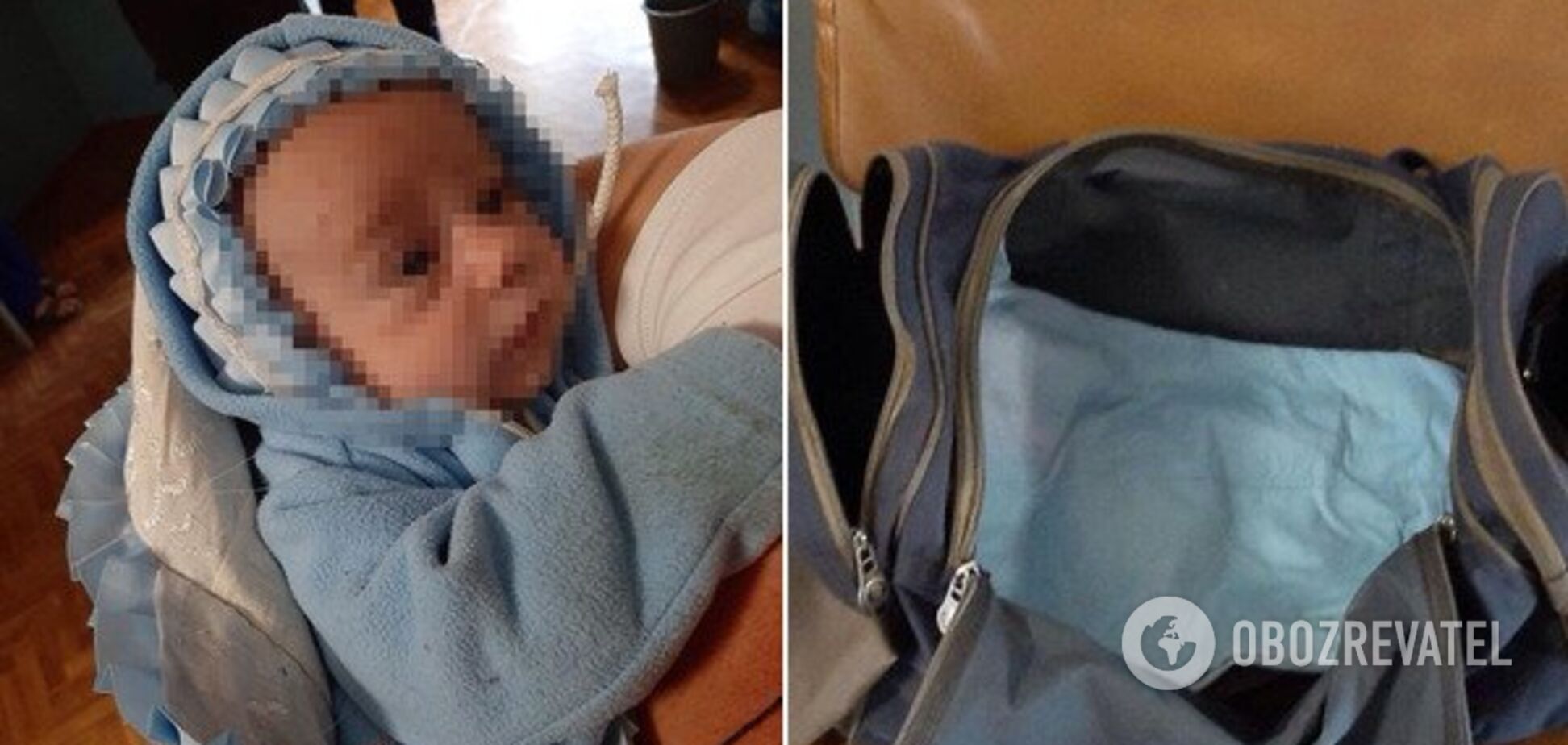 Під Дніпром немовля покинули в спортивній сумці. Фото