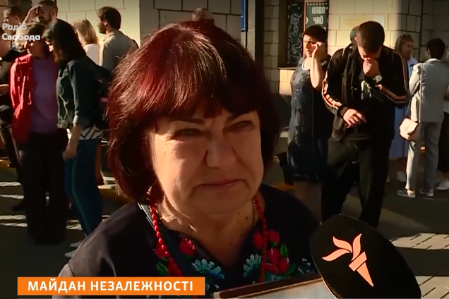 Мать погибшего АТОшника не пустили на Майдан: появилось видео