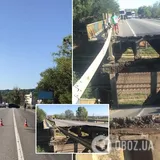 В Харькове обвалился мост: фото и видео ЧП