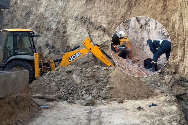 В Днепре мужчину заживо похоронило под толщей глины: видео спасения