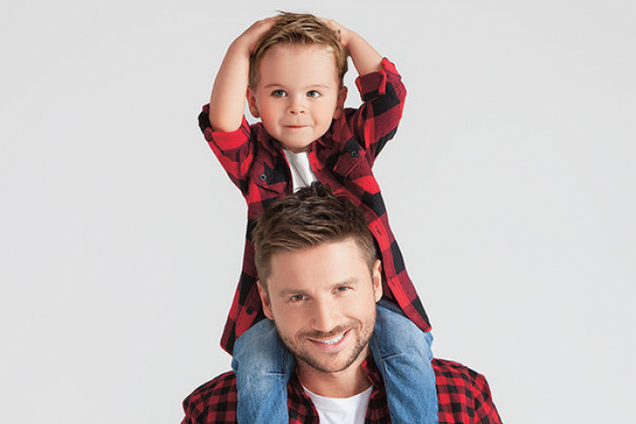 Сергей Лазарев с сыном