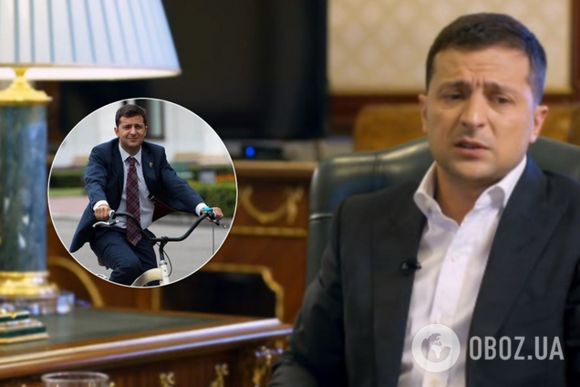 Зеленский сказал, почему не ездит на велосипеде на работу