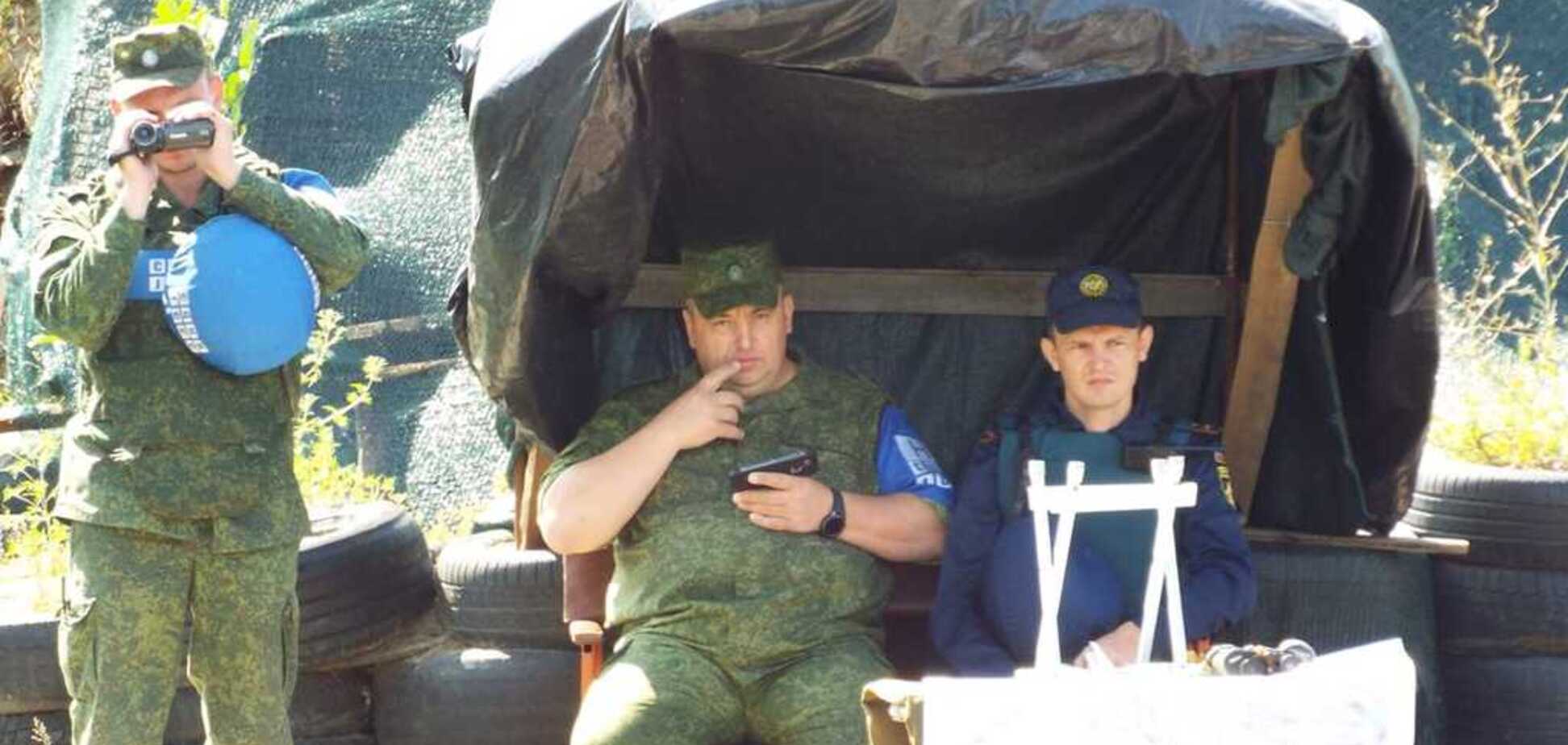 Блокпост террористов под Станицей Луганской