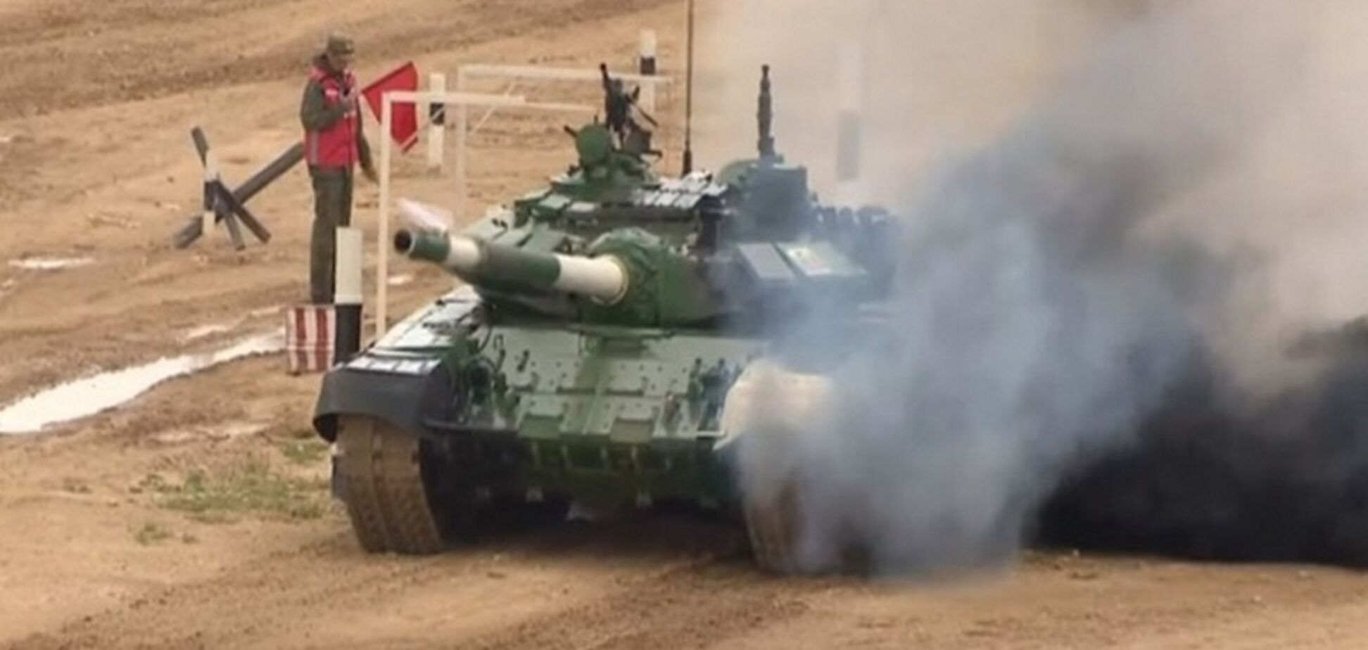 Под Москвой горел иранский танк